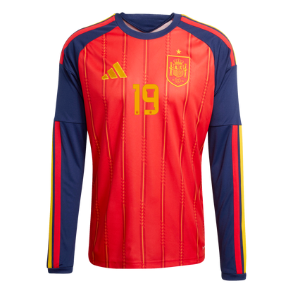 Camiseta Hombre Primera Equipación Mundial 2026 Manga Larga - Lamine Yamal - 19