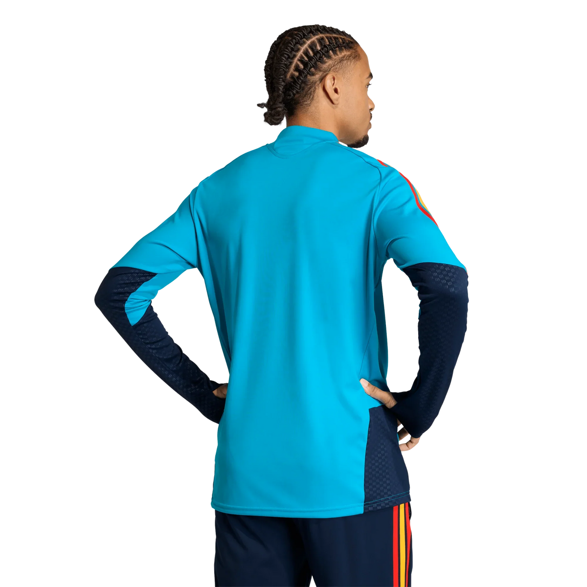 Camiseta de España 2026 entrenamiento para hombre manga larga aqua