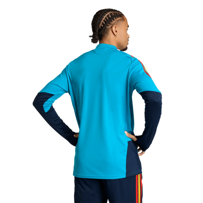 Camiseta de España 2026 entrenamiento para hombre manga larga aqua