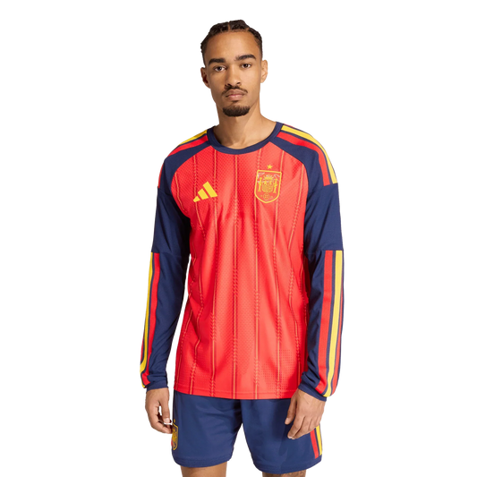 Camiseta de España 2026 primera equipación para hombre authentic manga larga